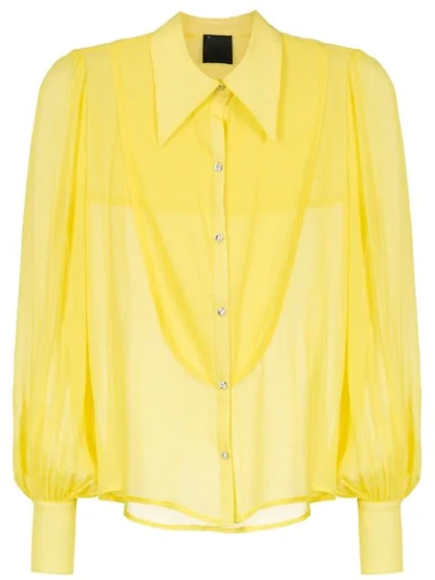 Andrea Bogosian Long Sleeved Blouse - Yellow