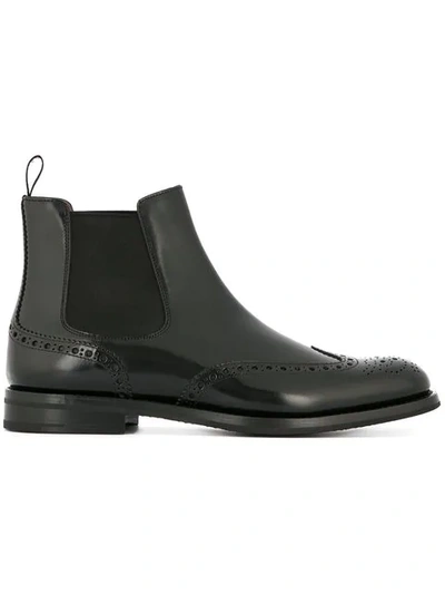 Church's Ketsby Brogue Chelsea Boots In Black