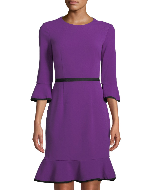 donna morgan purple dress