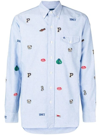 Polo Ralph Lauren Embroidered Shirt In Blue