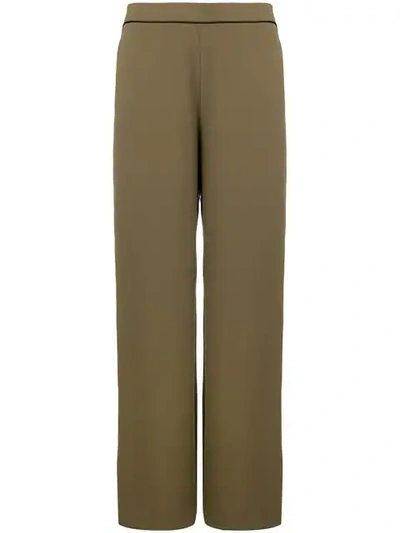 Layeur Flared Trousers In Green