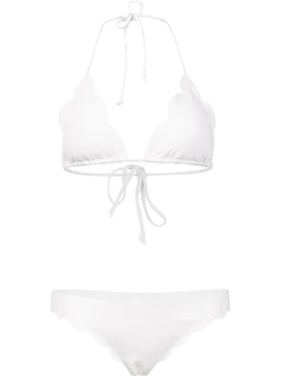 Marysia 'broadway Triangle Top & Brief Bottom' Bikini In White