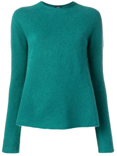 Aspesi Round Neck Jumper In Green