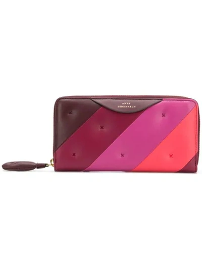 Anya Hindmarch Large Chubby Zip In Red