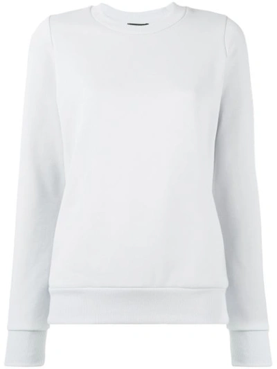 Emporio Armani Plain Sweatshirt In Grey