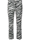 Isabel Marant Étoile Zebra Print Cropped Trousers - Black