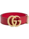 Gucci Double G Belt In Red