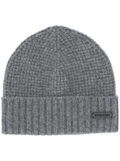 Dsquared2 Knit Beanie - Grey