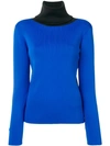Simon Miller Contrasting Collar Sweater In Blue