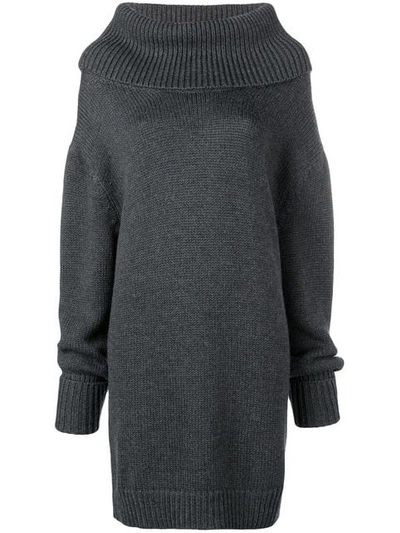 Monse Oversized Turtleneck Sweater In Grey