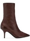 Yeezy Stretch Ankle Boots In Brown