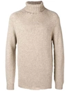 Ma'ry'ya Knitted Turtleneck Sweater - Neutrals