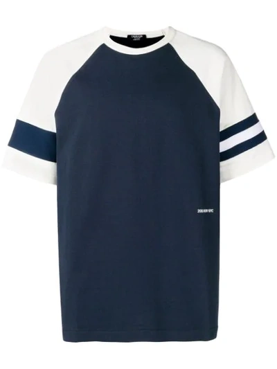 Calvin Klein 205w39nyc Contrast Short-sleeve T-shirt In Blue