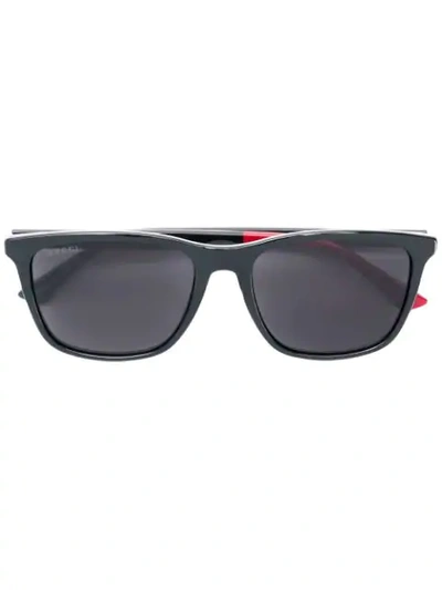 Gucci Square Frame Sunglasses In Black