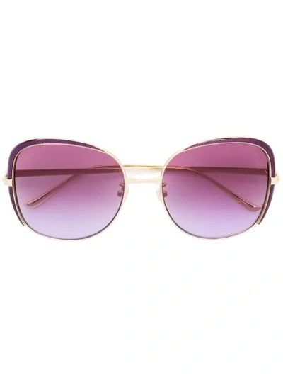 Gucci Oversized Frame Sunglasses In Pink