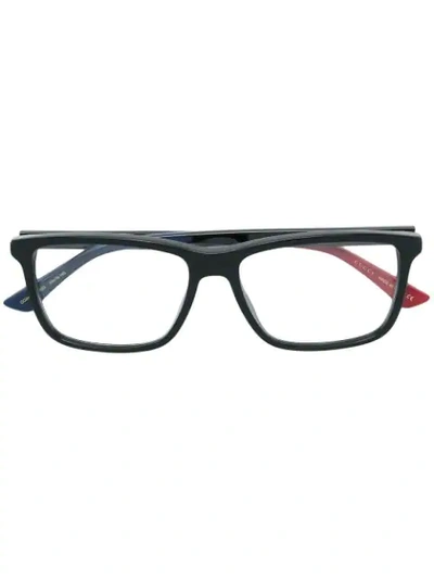 Gucci Rectangular Frame Glasses In Black