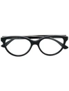 Gucci Cat Eye Frame Glasses In Black