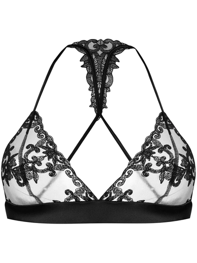 Fleur Of England Onyx Boudoir Bra In Black