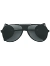 Saint Laurent Eyewear Aviator Style Sunglasses - Black