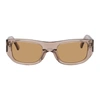Ambush Courtney Rectangular-frame Sunglasses In Brown