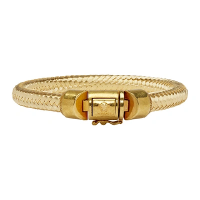 Versace Rope Bracelet In K9got Gold