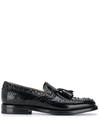Church's Tamaryn 2 Met Studded Loafers In Black