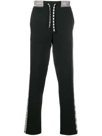 Missoni Contrast Band Track Trousers - Black