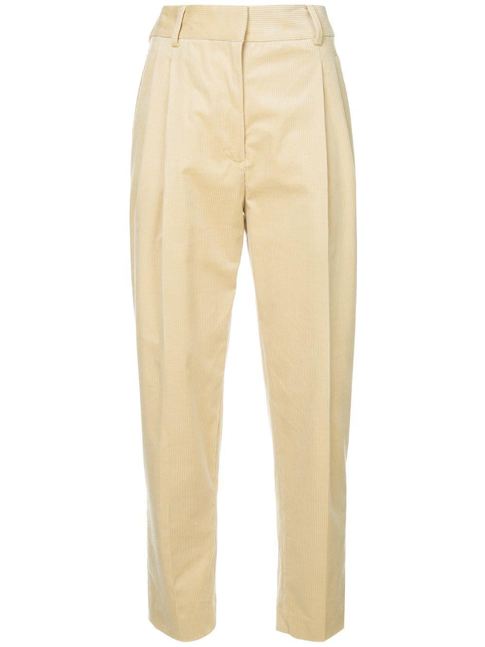corduroy cropped trousers