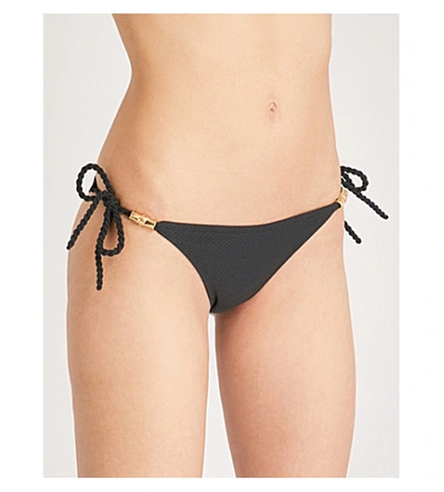 Heidi Klein Core Mid-rise Bikini Bottoms In Black