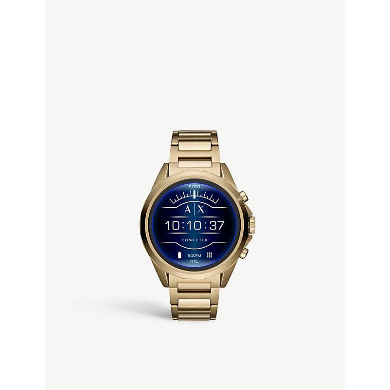 armani gold smartwatch