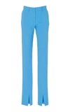 Victoria Beckham Skinny Slit-hem Pants In Blue