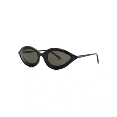 Calvin Klein Black Oval-frame Sunglasses