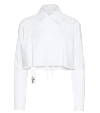 Absence Of Paper Layer Cake Cotton Shirt In White