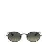 Ray Ban Monochromatic Oval Metal Sunglasses In Green Classic G-15