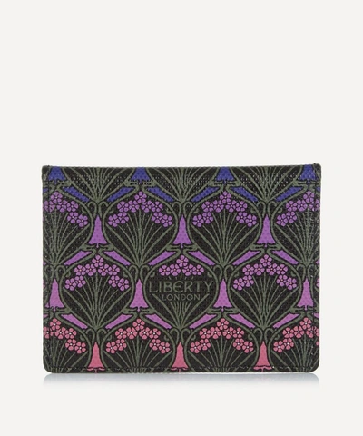 Liberty London Logo Travel Card Holder - Dusk In Purple