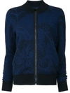 Onefifteen Embroidered Knit Jacket In Black