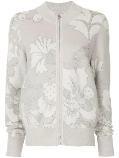 Onefifteen Embroidered Knit Jacket In Pink