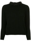 Onefifteen Cashmere Knitted Sweater In Black
