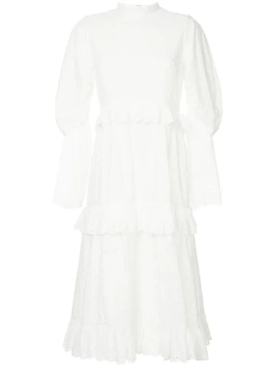 Goen J Goen.j Broderie Anglaise Dress - White