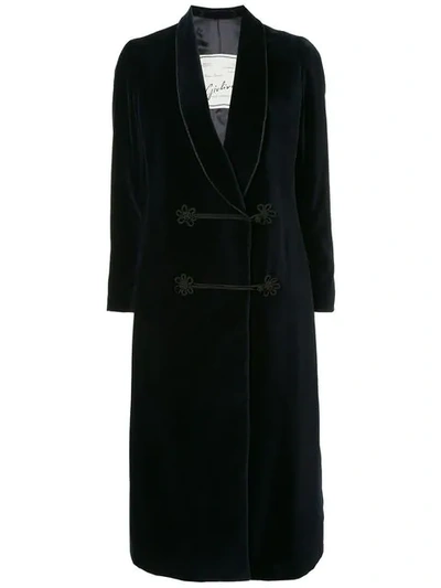 Giuliva Heritage Collection Double Breasted Coat In Blue