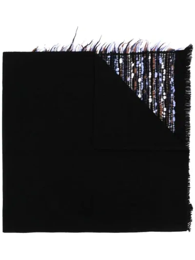 Faliero Sarti Bobble Knit Scarf In Black