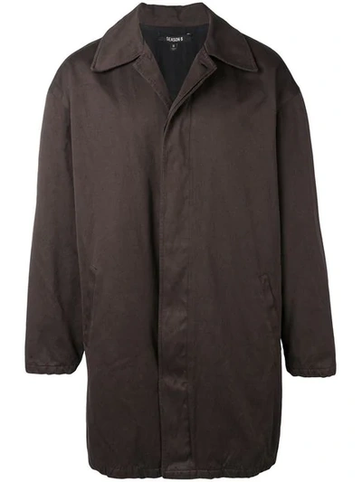 Yeezy Oversized Coat In Brown