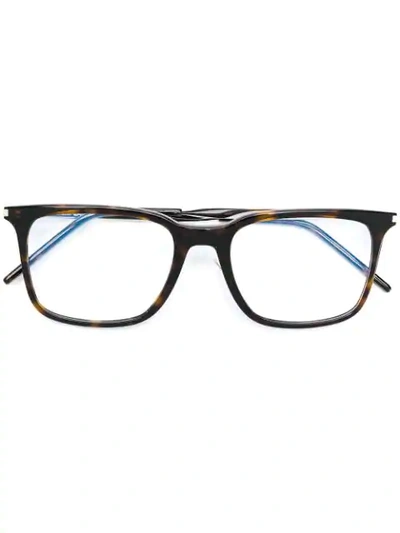 Saint Laurent Classic Sl 263 Eyeglasses In Brown