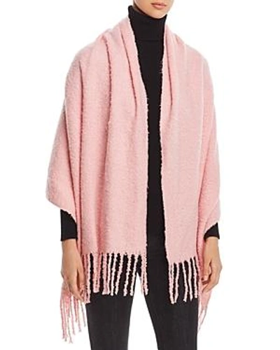 Aqua Brushed Boucle Wrap - 100% Exclusive In Pink