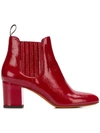 Santoni Ankle Boots In Red
