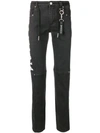 Icosae Graphic Print Skinny-fit Jeans In Black