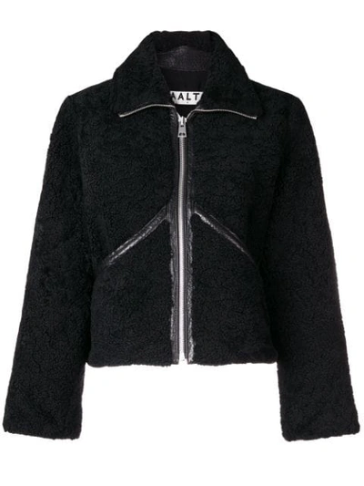 Aalto Shearling Zip In Black