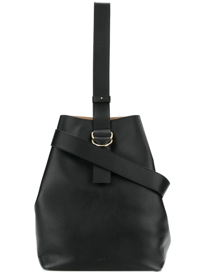 Jil Sander Navy Bucket Bag - Black | ModeSens