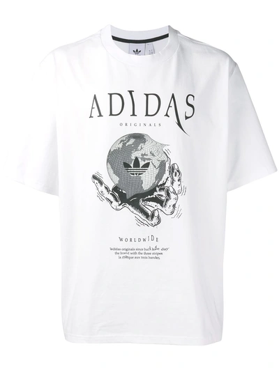Adidas Originals Adidas Planetoid T-shirt - White | ModeSens