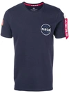 Alpha Industries Nasa Heavy T-shirt In Blue
